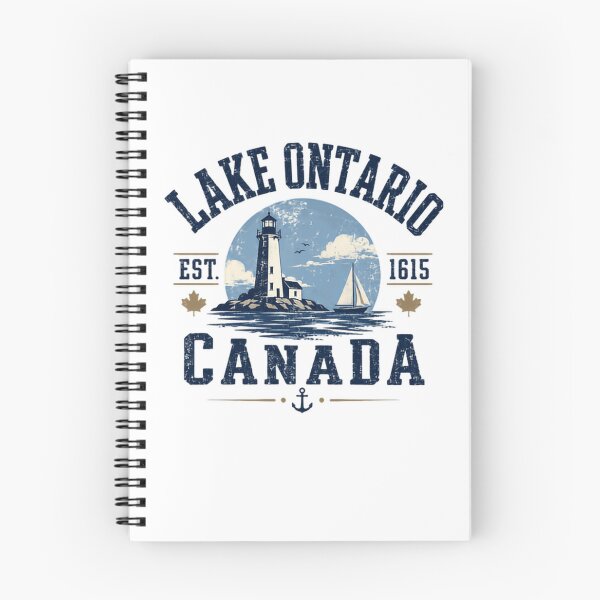 Item preview, Lake Ontario Est. 1615 Canada Lighthouse Sailing Great Lakes Vacation Souvenir designed and sold by JonesFlora2025.