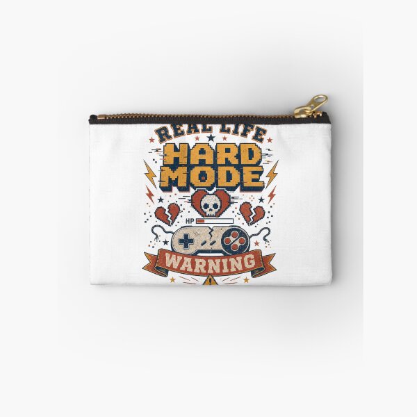 Item preview, Retro Pixel Art Hard Mode Gamer Warning — Light Version designed and sold by TheOddPrints.