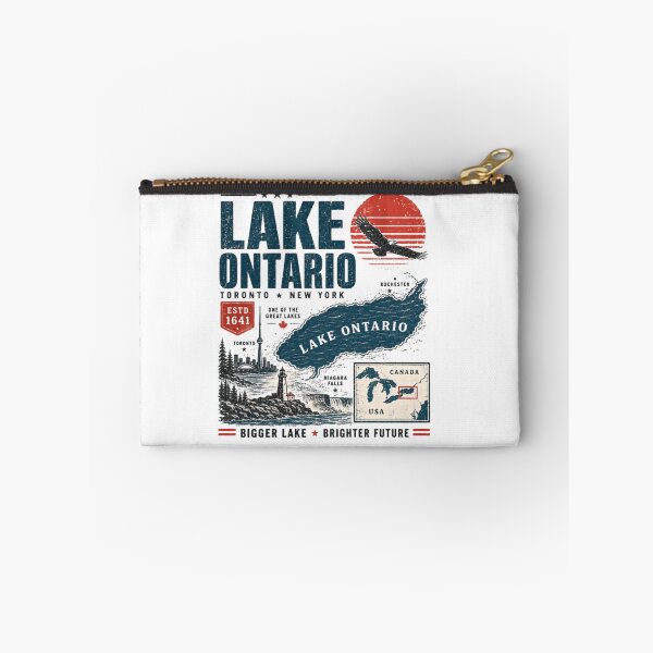 Item preview, Lake Ontario Toronto New York Estd 1641 One Of The Great Lakes Canada USA Bigger Lake Brighter Future designed and sold by JonesFlora2025.