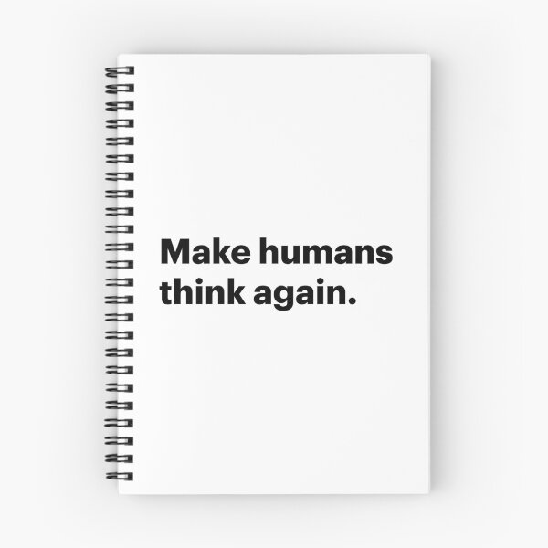 Item preview, Make humans think again | Anti-AI Meme (Black text) designed and sold by STUDIO-72.