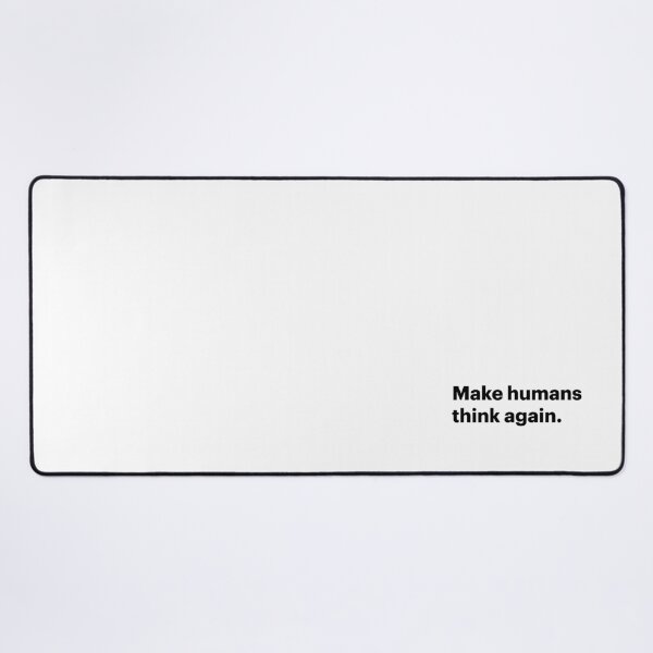 Item preview, Make humans think again | Anti-AI Meme (Black text) designed and sold by STUDIO-72.