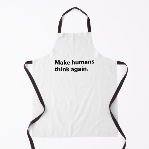 Item preview, Make humans think again | Anti-AI Meme (Black text) designed and sold by STUDIO-72.