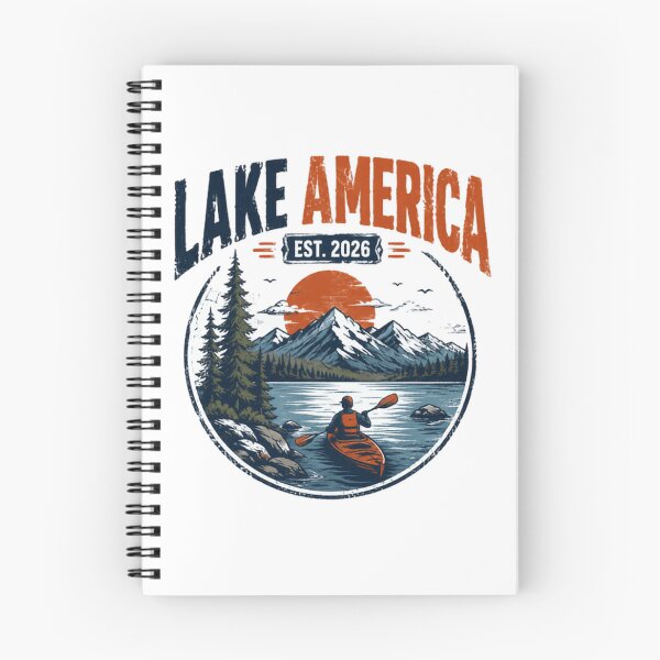 Item preview, Lake America Est 2026 Kayaking Outdoors Mountain Lake Adventure USA designed and sold by Star3NowForMe.