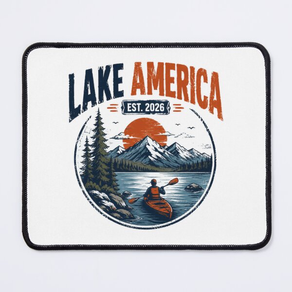 Item preview, Lake America Est 2026 Kayaking Outdoors Mountain Lake Adventure USA designed and sold by Star3NowForMe.
