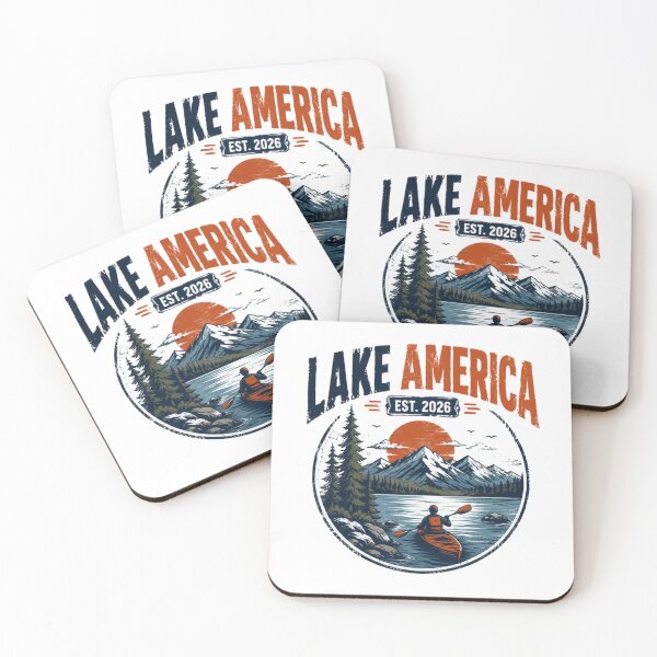 Item preview, Lake America Est 2026 Kayaking Outdoors Mountain Lake Adventure USA designed and sold by Star3NowForMe.
