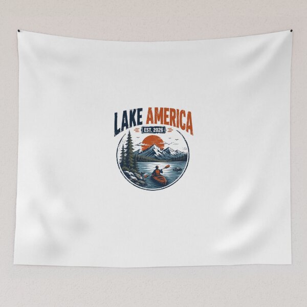 Item preview, Lake America Est 2026 Kayaking Outdoors Mountain Lake Adventure USA designed and sold by Star3NowForMe.