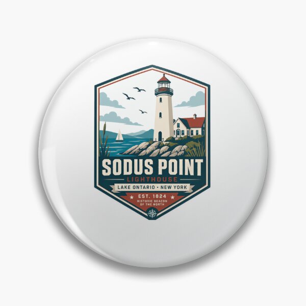 Item preview, Sodus Point Lighthouse Lake Ontario New York Historic Beacon Est 1824 designed and sold by JonesFlora2025.