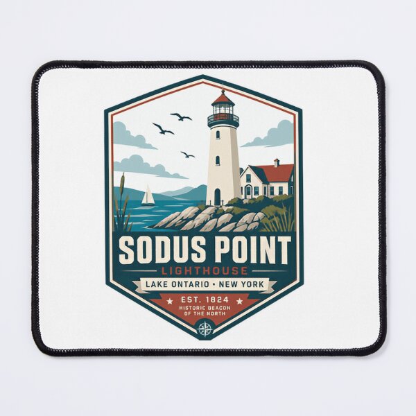 Item preview, Sodus Point Lighthouse Lake Ontario New York Historic Beacon Est 1824 designed and sold by JonesFlora2025.