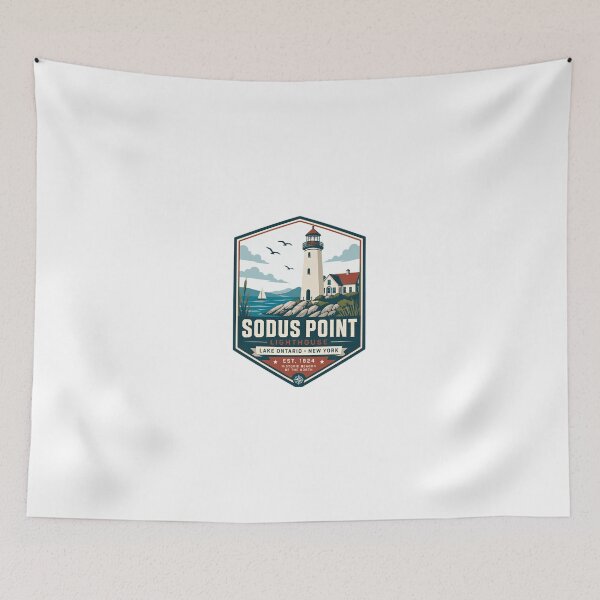Item preview, Sodus Point Lighthouse Lake Ontario New York Historic Beacon Est 1824 designed and sold by JonesFlora2025.