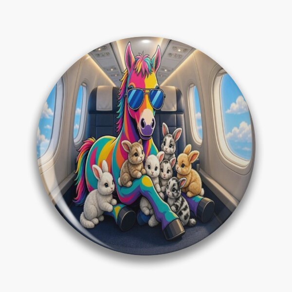 Item preview, The Cute World of Tugy: Rainbow Airplane Travel Horse designed and sold by Breezes-of-Ida.