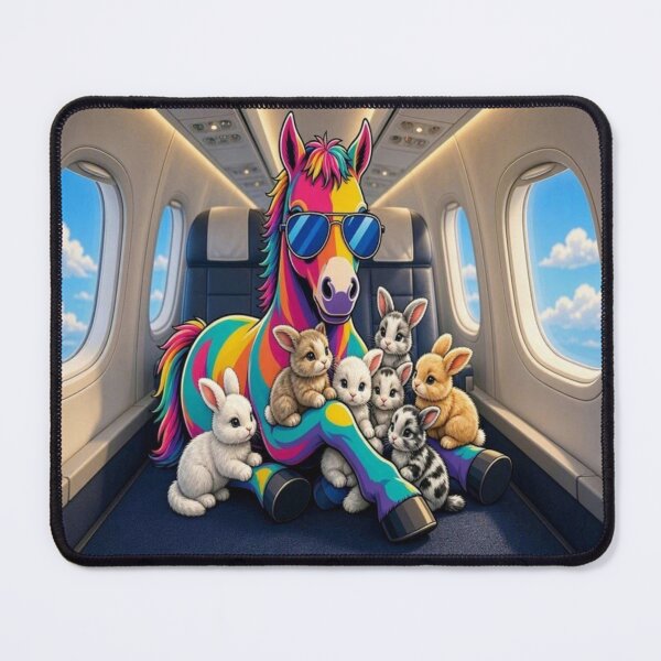 Item preview, The Cute World of Tugy: Rainbow Airplane Travel Horse designed and sold by Breezes-of-Ida.