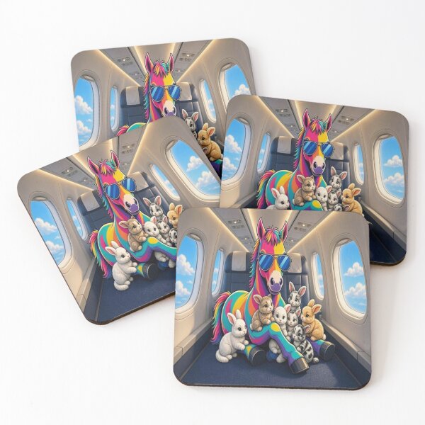 Item preview, The Cute World of Tugy: Rainbow Airplane Travel Horse designed and sold by Breezes-of-Ida.