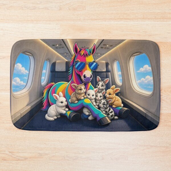 Item preview, The Cute World of Tugy: Rainbow Airplane Travel Horse designed and sold by Breezes-of-Ida.