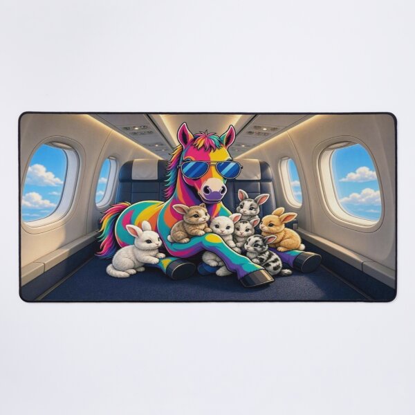 Item preview, The Cute World of Tugy: Rainbow Airplane Travel Horse designed and sold by Breezes-of-Ida.