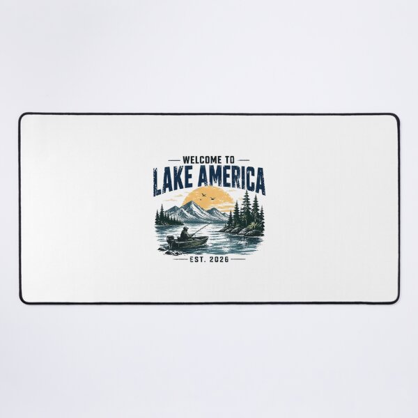 Item preview, Welcome To Lake America Est. 2026 Fisherman Lake Lover Outdoorsman American designed and sold by Star3NowForMe.