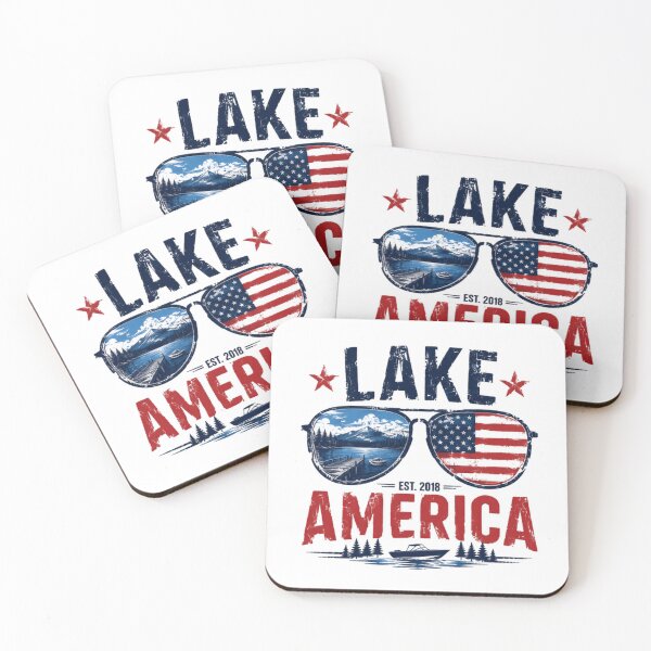 Item preview, Lake America Est. 2018 Patriotic Boating Lake Life Vacationer designed and sold by Star3NowForMe.