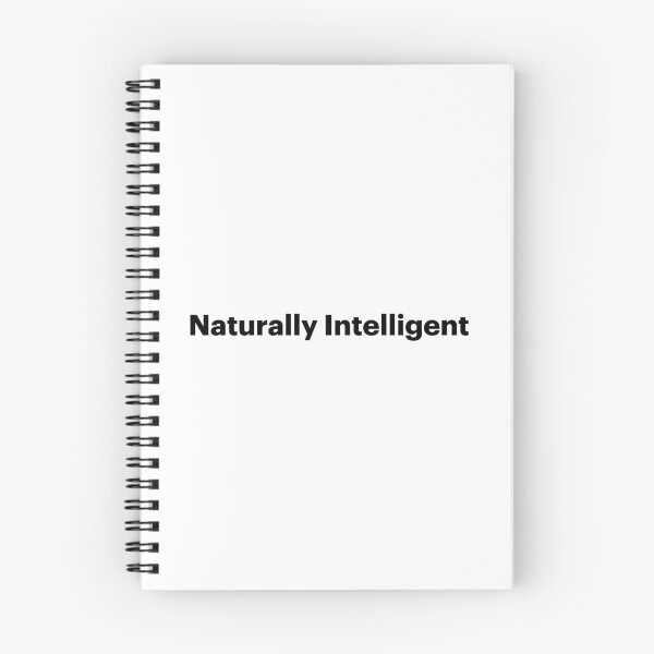 Item preview, Naturally Intelligent | Anti-AI Meme (Black text) designed and sold by STUDIO-72.