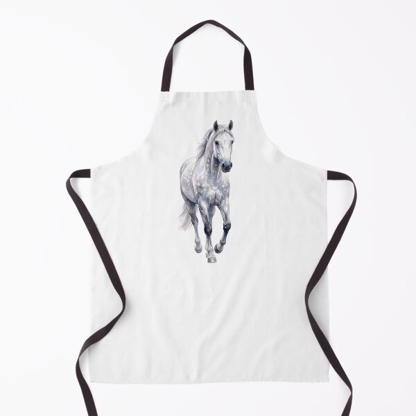 Item preview, Elegant Grey Horse Watercolor Portrait designed and sold by Rutvain.