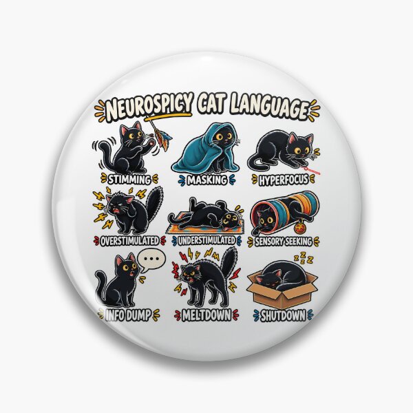 Item preview, Neurospicy Cat Language Funny Cat Lover designed and sold by gordonbwyashop.