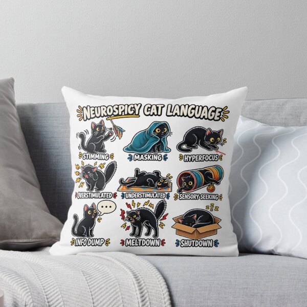 Item preview, Neurospicy Cat Language Funny Cat Lover designed and sold by gordonbwyashop.