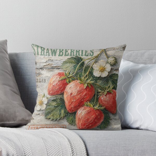 Item preview, Vintage Fruit Crate Art – Strawberries designed and sold by LuluLeb.