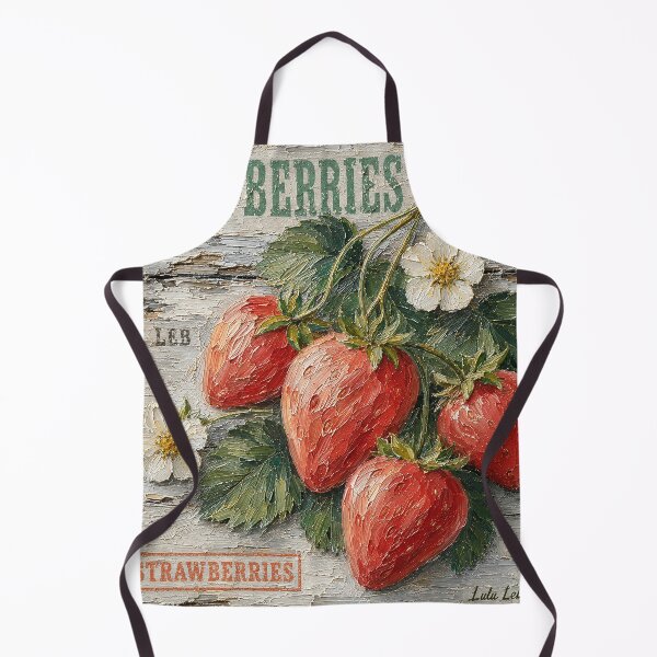 Item preview, Vintage Fruit Crate Art – Strawberries designed and sold by LuluLeb.