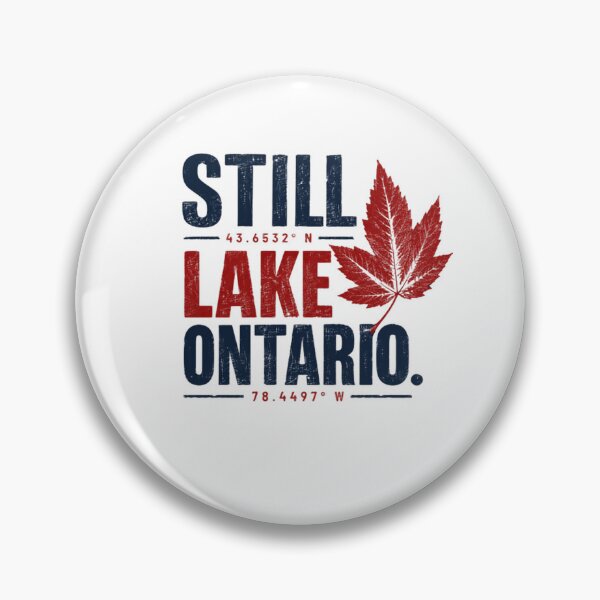 Item preview, Still Lake Ontario Coordinates Canadian Travel Resident designed and sold by JonesFlora2025.