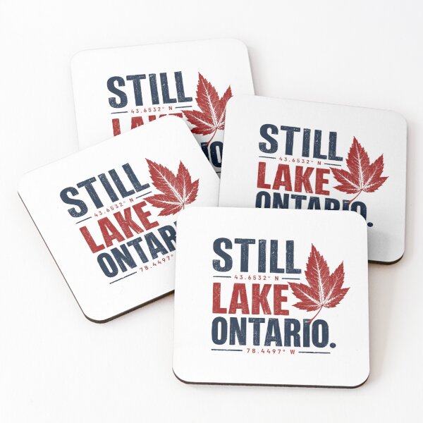 Item preview, Still Lake Ontario Coordinates Canadian Travel Resident designed and sold by JonesFlora2025.