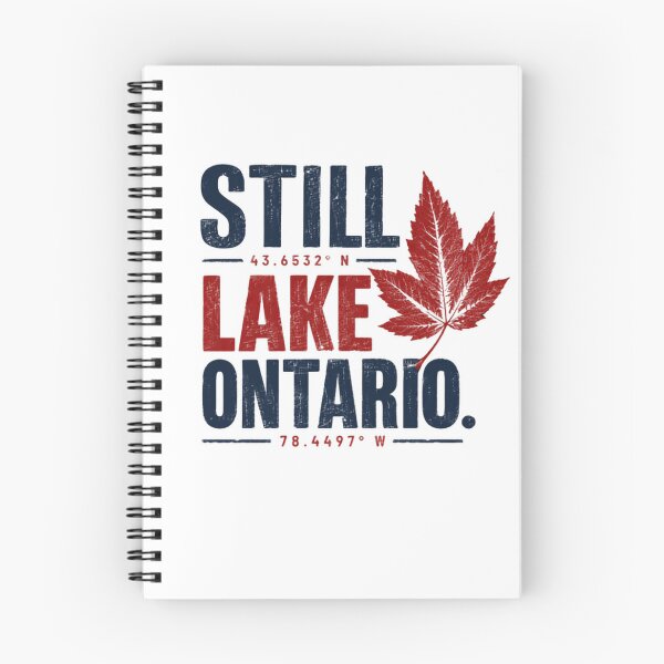 Item preview, Still Lake Ontario Coordinates Canadian Travel Resident designed and sold by JonesFlora2025.