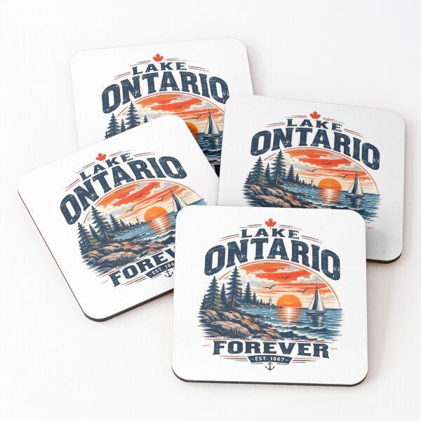 Item preview, The Great Lake Ontario Forever Est. 1867 Canadian Great Lakes Lover Nautical Travel designed and sold by Star3NowForMe.