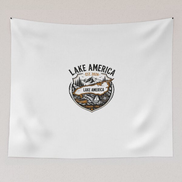 Item preview, Lake America Est 2026 Canada USA North America Lake Life Outdoor Adventure designed and sold by Star3NowForMe.