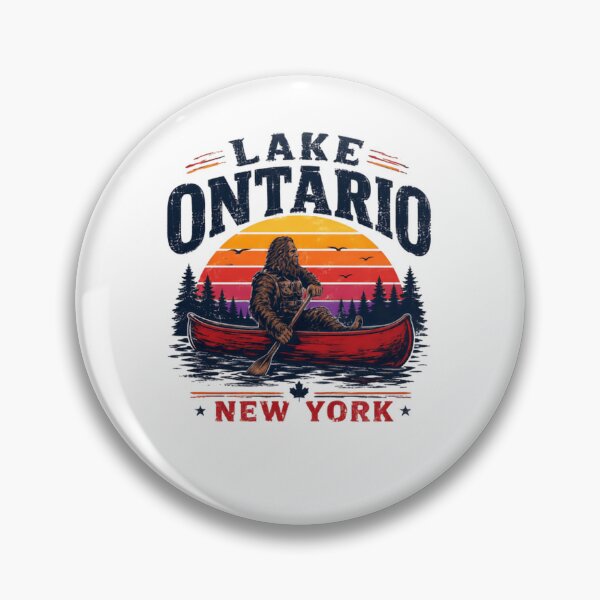 Item preview, Lake Ontario New York Bigfoot Canoeing Outdoor Adventure designed and sold by JonesFlora2025.