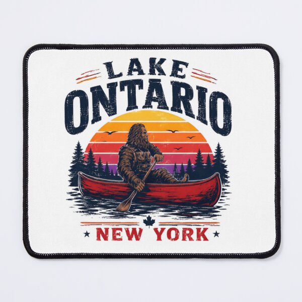 Item preview, Lake Ontario New York Bigfoot Canoeing Outdoor Adventure designed and sold by JonesFlora2025.