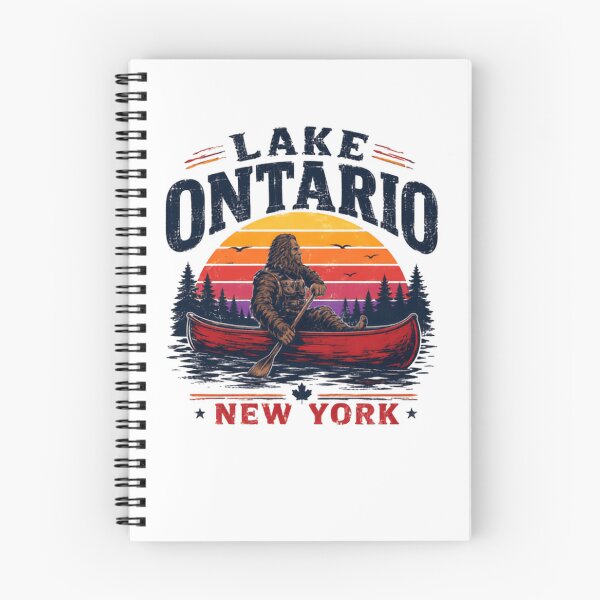 Item preview, Lake Ontario New York Bigfoot Canoeing Outdoor Adventure designed and sold by JonesFlora2025.