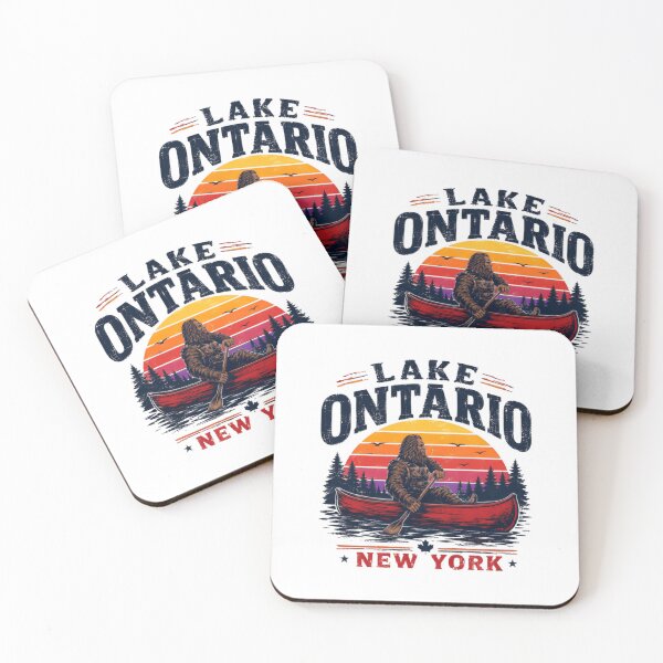 Item preview, Lake Ontario New York Bigfoot Canoeing Outdoor Adventure designed and sold by JonesFlora2025.