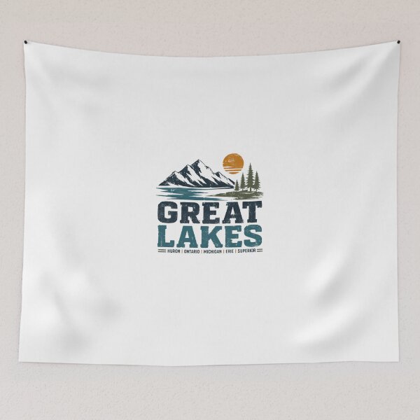 Item preview, Great Lakes Huron Ontario Michigan Erie Superior Lake Life Explorer designed and sold by Star3NowForMe.
