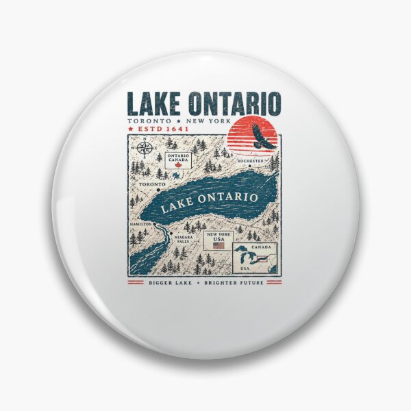 Item preview, Lake Ontario Great Lakes Canada New York Travel Souvenir designed and sold by JonesFlora2025.