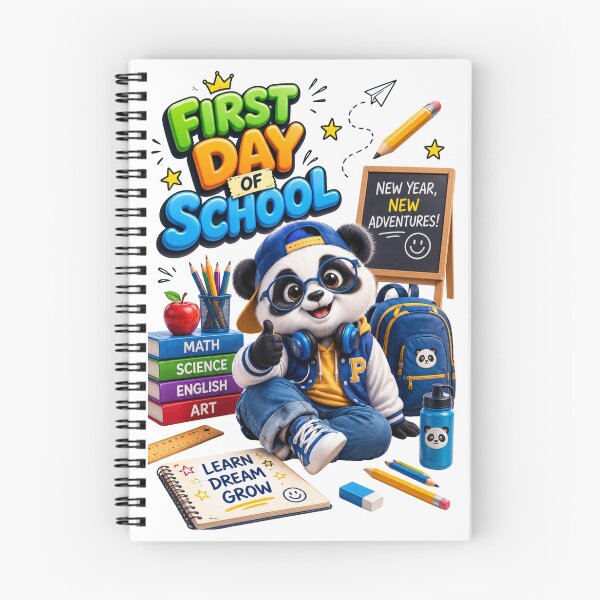 Item preview, First Day of School Panda designed and sold by M.Store.