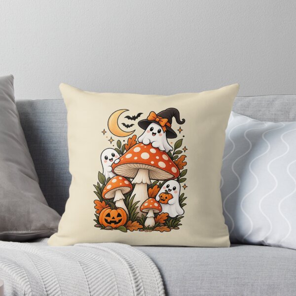 Item preview, Mushroom Lover Halloween Gift Cute Ghost Cottagecore Style designed and sold by Corvoria.