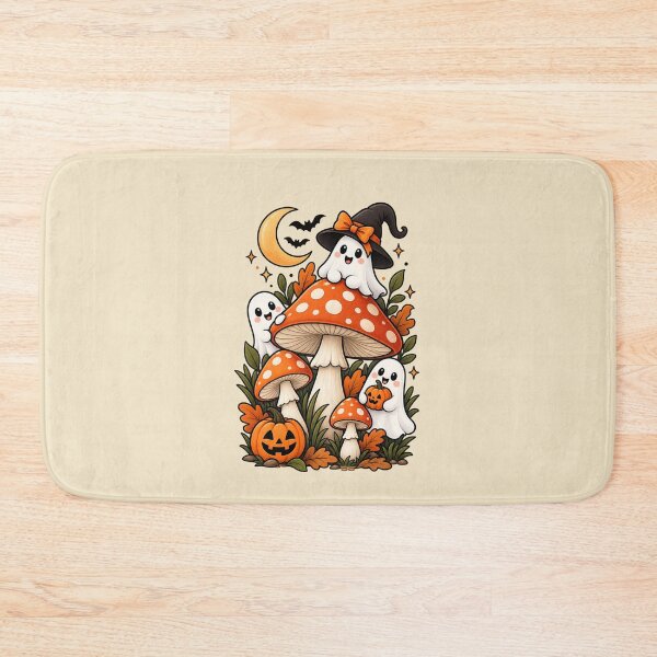 Item preview, Mushroom Lover Halloween Gift Cute Ghost Cottagecore Style designed and sold by Corvoria.