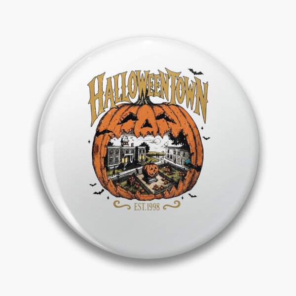 Item preview, Halloween Town Vintage Pumpkin Spooky Halloween Retro Design designed and sold by CreativeNest Prints.