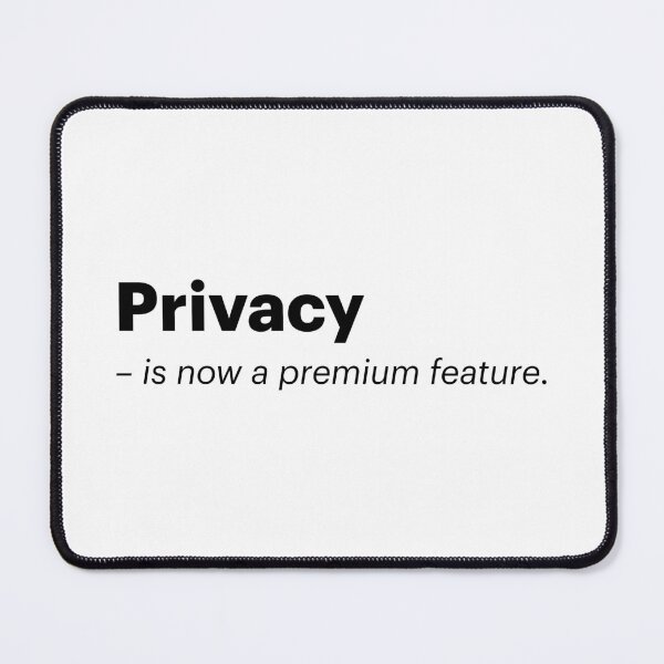 Item preview, Privacy is now a premium feature | Anti-AI Meme (Black text) designed and sold by STUDIO-72.