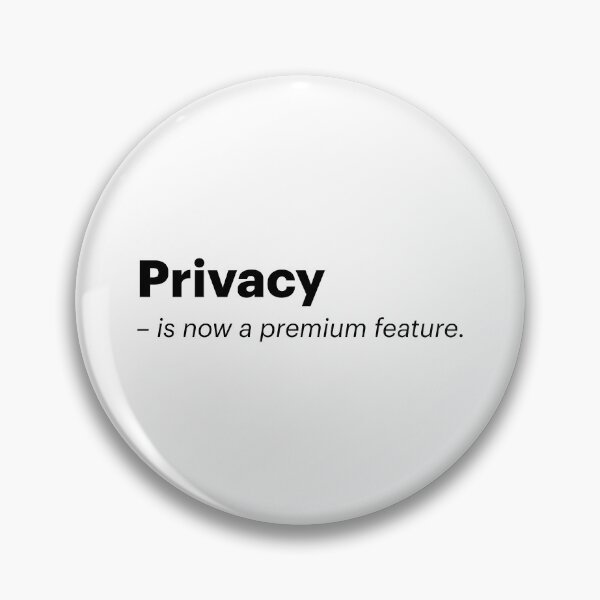 Item preview, Privacy is now a premium feature | Anti-AI Meme (Black text) designed and sold by STUDIO-72.