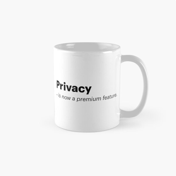 Item preview, Privacy is now a premium feature | Anti-AI Meme (Black text) designed and sold by STUDIO-72.