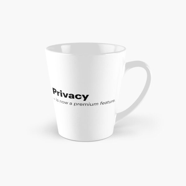 Item preview, Privacy is now a premium feature | Anti-AI Meme (Black text) designed and sold by STUDIO-72.