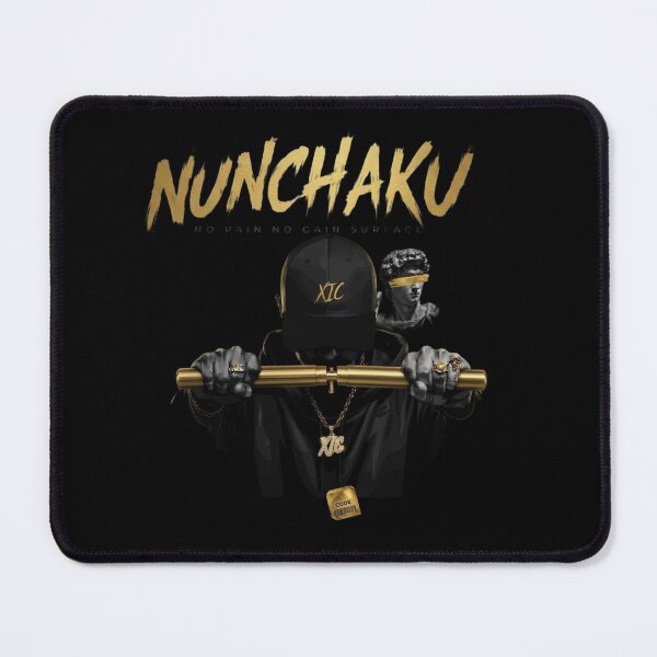 Item preview, NUNCHAKU - Urban Streetwear Gold Hip Hop Cyberpunk Art designed and sold by Xyshope.