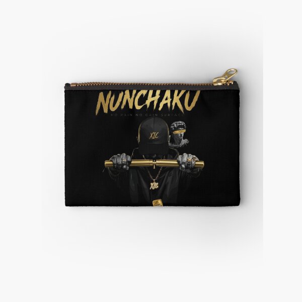 Item preview, NUNCHAKU - Urban Streetwear Gold Hip Hop Cyberpunk Art designed and sold by Xyshope.