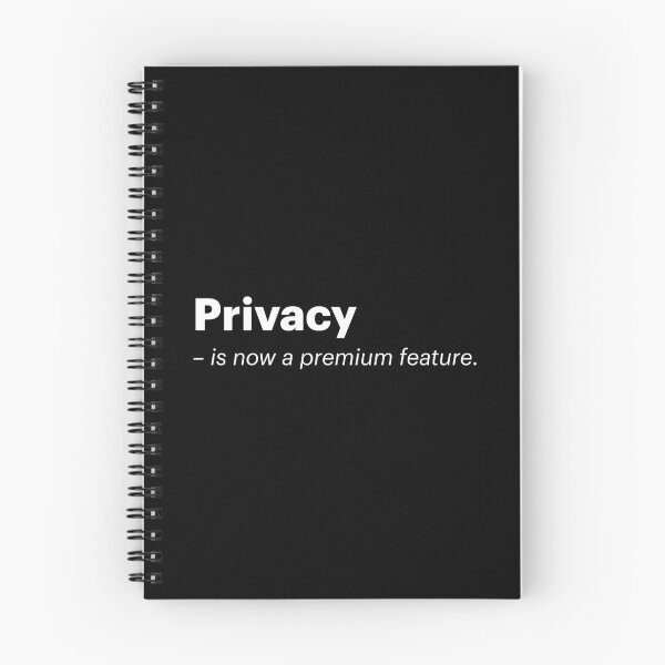 Item preview, Privacy is now a premium feature | Anti-AI Meme (White text) designed and sold by STUDIO-72.