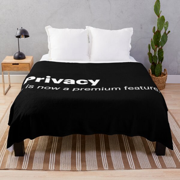 Item preview, Privacy is now a premium feature | Anti-AI Meme (White text) designed and sold by STUDIO-72.