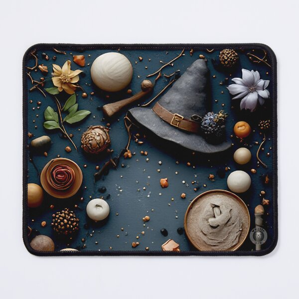 Item preview, Witchcore Botanical Herb Garden Flatlay Art designed and sold by Vhelir-Art.